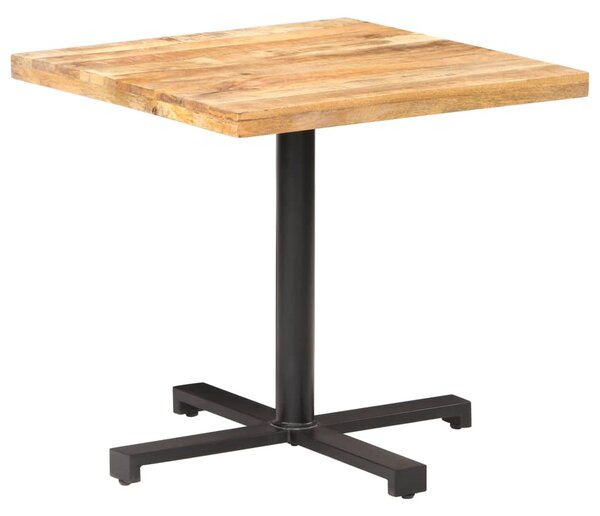 Bistro stôl štvorcový 80x80x75 cm surové mangovníkové drevo