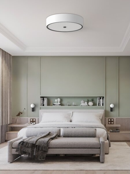 Open Design OR85983-Str. svietidlo ZALINDRO 4xE27/15W/230V pr. 54,5 cm biela/čierna