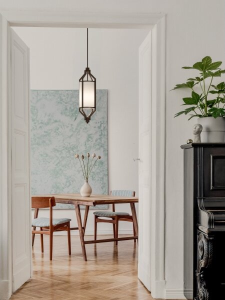 Open Design OR85877 - Stropné svietidlo na tyči ZUNDO 1xE27/15W/230V hnedá/béžová