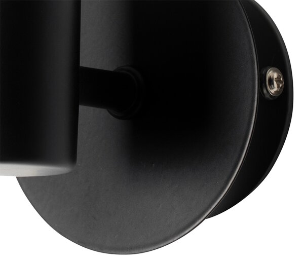 Moderná nástenná lampa čierna IP44 - Cederic Up