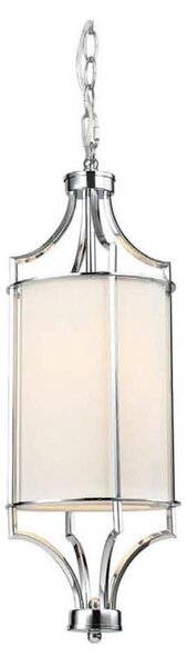 Open Design OR80551 - Luster na reťazi LUNGA 1xE27/15W/230V lesklý chróm/biela