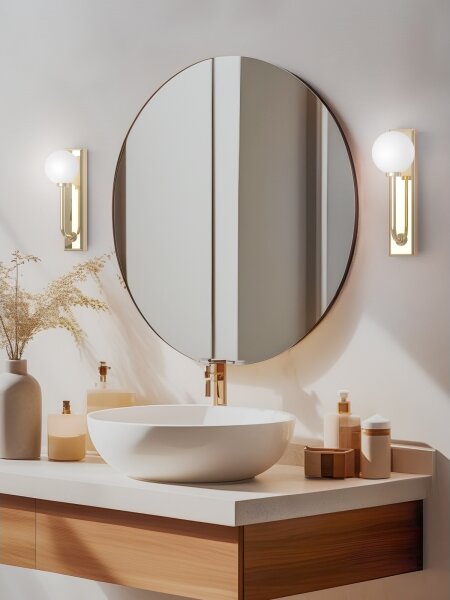 Open Design OR85600 - Nástenné svietidlo do kúpeľne ERO 1xG9/9W/230V IP44 mosadz