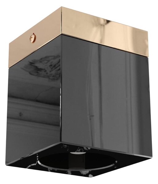 Open Design OR86300 - Bodové svietidlo CUBO 1xG9/8W/230V čierna/ružové zlato
