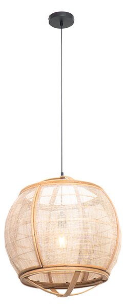Inteligentné závesné svietidlo hnedé 50 cm vrátane Wifi G95 - Pascal