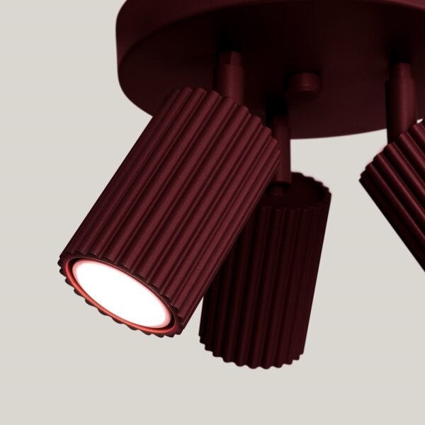 Brilagi - LED bodové svietidlo CRESTO 3xGU10/10W/230V bordové