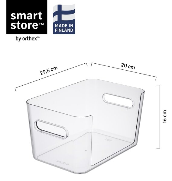 SMARTSTORE Organizér CompactClear, 7,2l otvorená predná hrana - 20 x 29,5 x 16 cm