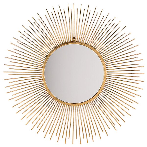 Nástenné zrkadlo moderné 80 cm zlaté