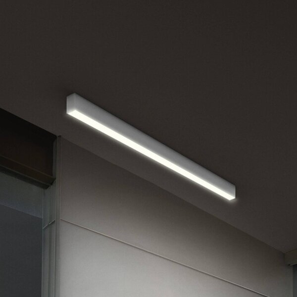 OSRAM stropné LED svetlo Office line Cuboid biele 4000 K stmievateľné, Biela / opálová, Pracovňa / Kancelária, Hliník, Moderný, Stropné svetlo
