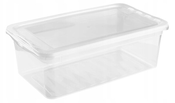 Keeeper Úložný box s vekom (má 2 funkcie) BEA Clearbox 5,5L, 33 x 19 x 12 cm