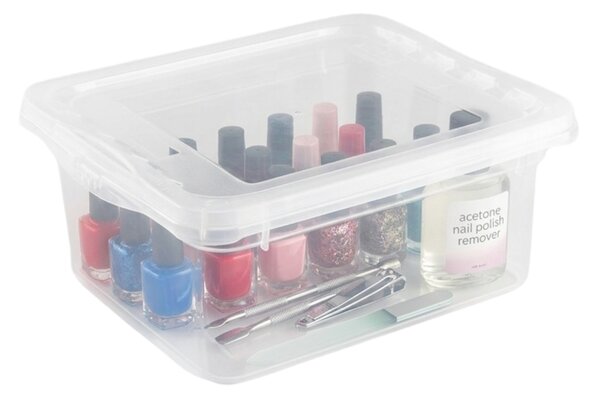 Keeeper Úložný box s vekom (má 2 funkcie) BEA Clearbox 1,7L, 19,5 x 16,5 x 8,5 cm