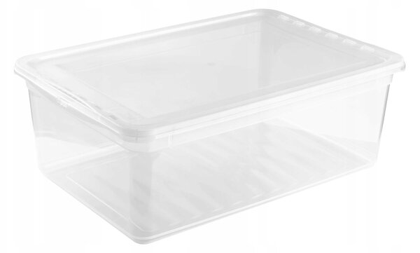 Keeeper Úložný box s vekom (má 2 funkcie) BEA Clearbox 11L, 39 x 29,5 x 16 cm