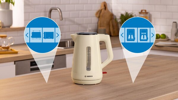 Bosch TWK 1M127 - Rýchlovarná kanvica MyMoment, béžová