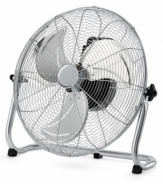 Aga Podlahový ventilátor 50 cm Strieborný