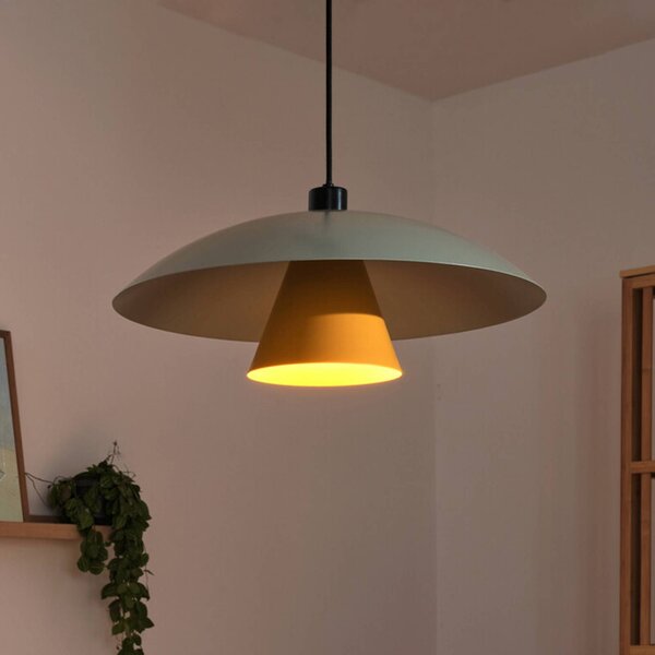 OSRAM závesné svietidlo Decor Flying Mushroom zelená/žltá, oceľ, E27, Zelená, Kuchyňa, kov, Moderný, Závesné svietidlo