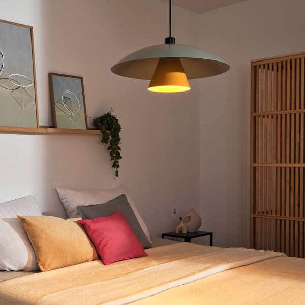OSRAM závesné svietidlo Decor Flying Mushroom zelená/žltá, oceľ, E27, Zelená, Kuchyňa, kov, Moderný, Závesné svietidlo