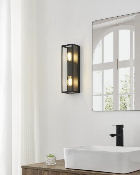 Eglo 99124 - Kúpeľňové nástenné svietidlo AMEZOLA 2xE27/60W/230V IP44