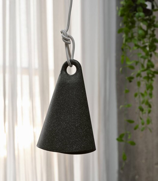 OSRAM závesné svietidlo Decor Bell, recyklovaný plast, E27,, Čierna, Obývacia izba / jedáleň, kov, Moderný, Závesné svietidlo