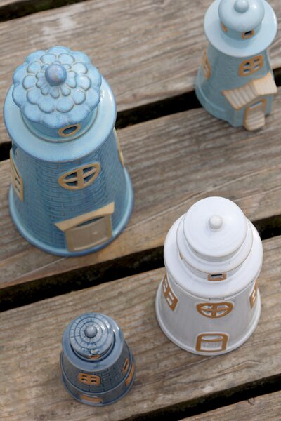 Svietiaca dekorácia LED Lighthouse Opal Blue