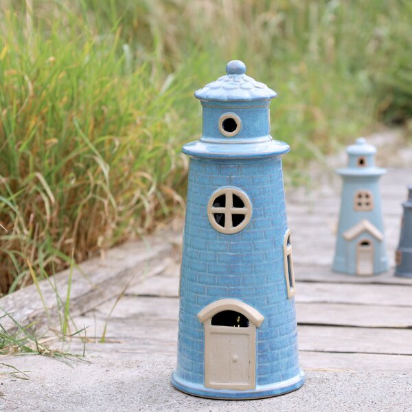 Svietiaca dekorácia LED Lighthouse Opal Blue