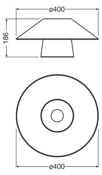 OSRAM Stropné svietidlo Decor Bamboo Paper Hat Ø 40 cm, bambus E27, Hnedá / hrdzavá, Obývacia izba / jedáleň, Bambus, Vidiecky / Rustikálny