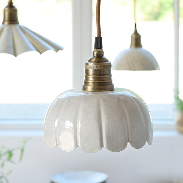 Stropná lampa Lunel Enamel Cream