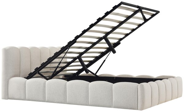 ČALÚNENÁ POSTEĽ, 140/200 cm, krémová Livetastic - Online Only spálne, Online Only