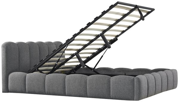 ČALÚNENÁ POSTEĽ, 140/200 cm, sivá Livetastic - Online Only spálne, Online Only
