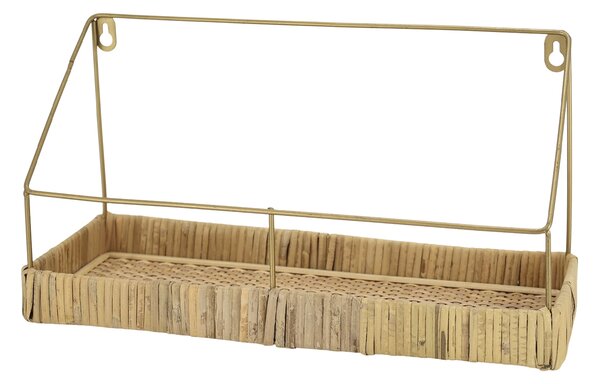 Kovová polica s výpletom Wicker 35 cm