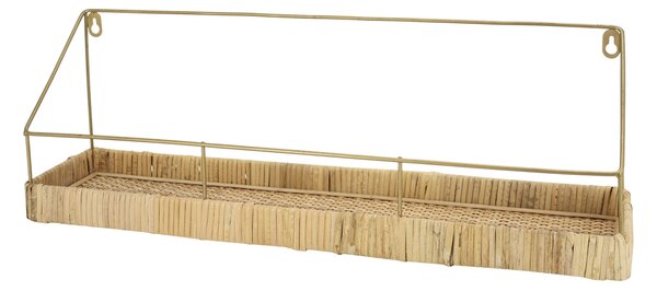 Kovová polica s výpletom Wicker 55 cm