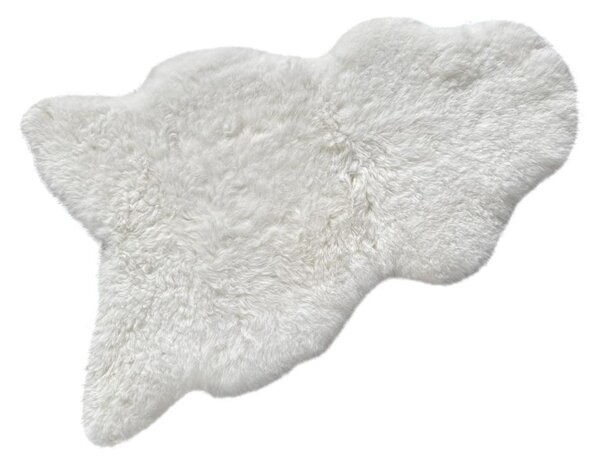 Islandská jahňacia koža, biela, prírodná, strihaný chlp, veľkosť III
