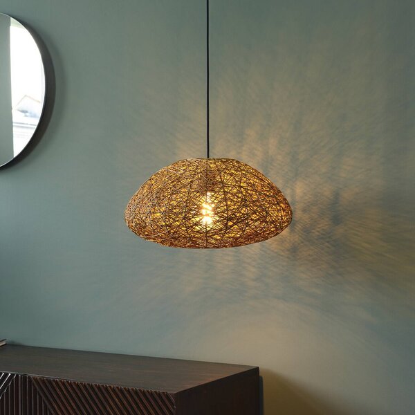 OSRAM Závesné svietidlo Decor Paper Drop, 1-pl., béžové, E27, Hnedá / hrdzavá, Obývacia izba / jedáleň, Papier / lunolit / lunopal, Vidiecky / Rustikálny, Závesné svietidlo
