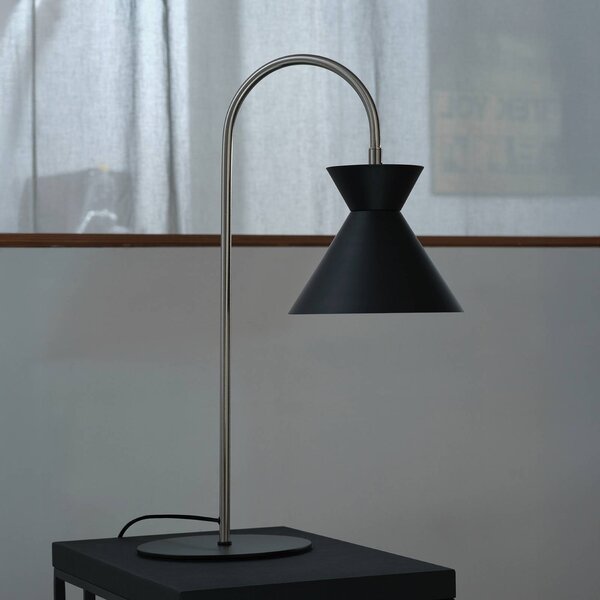 Stolová lampa OSRAM Decor Waist, oceľ, čierna, E27, Čierna, Obývacia izba / jedáleň, kov, Moderný, Stojacie svietidlo