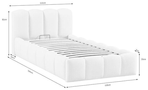 ČALÚNENÁ POSTEĽ, 90/200 cm, krémová Livetastic - Online Only spálne, Online Only