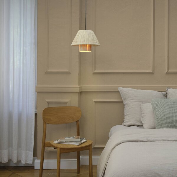 OSRAM závesné svietidlo Decor Bamboo Paper Hut Ø 28 cm, bambus, E27, Hnedá / hrdzavá, Obývacia izba / jedáleň, Bambus, Vidiecky / Rustikálny, Závesné svietidlo