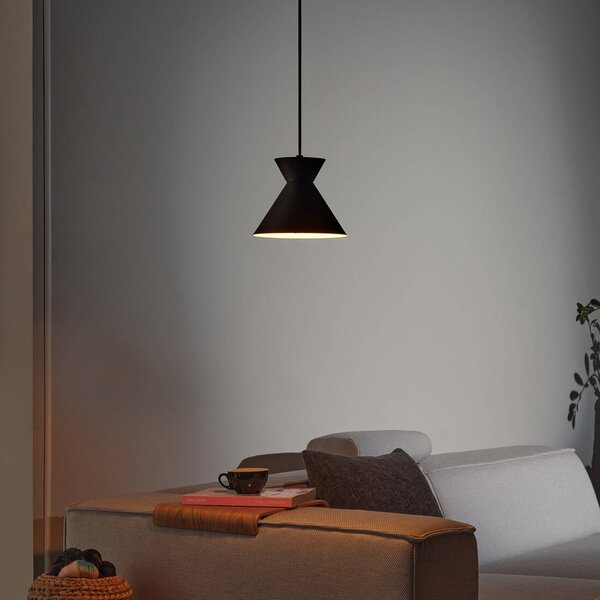 OSRAM závesné svietidlo Decor Waist, oceľ, čierne, E27, Čierna, Obývacia izba / jedáleň, kov, Moderný, Závesné svietidlo