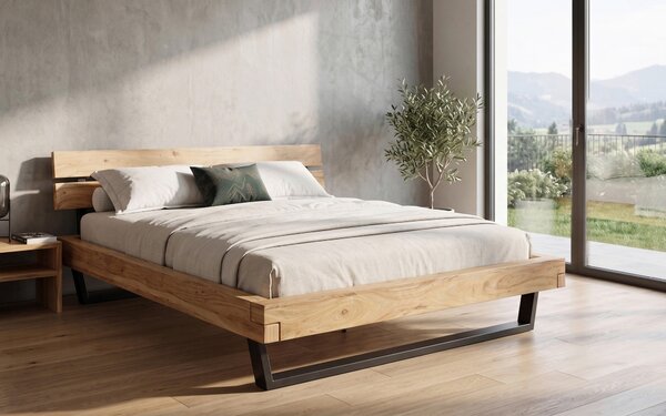 TRÁMOVÁ POSTEĽ, 200/200 cm, prírodná farba MID.YOU - Online Only spálne, Online Only