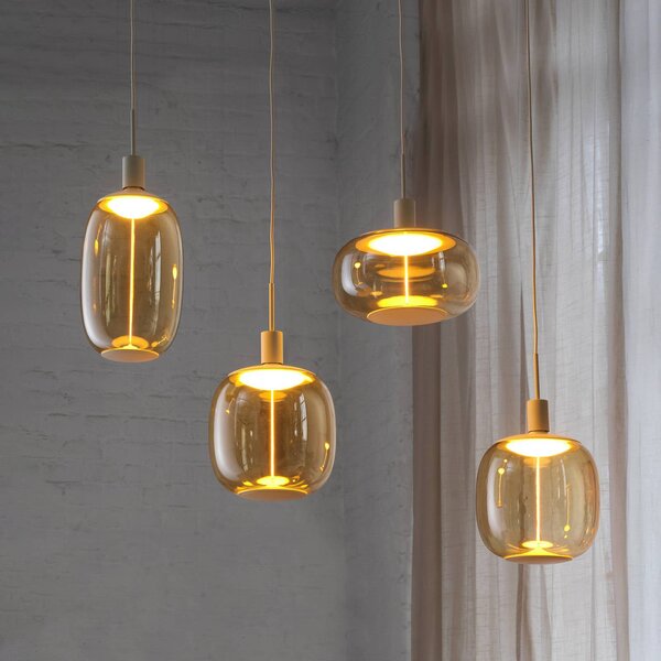 OSRAM závesné svietidlo Decor Needle Linear béžová, oceľ, 4-pl. E27, Krémová / jantárovo žltá, Obývacia izba / jedáleň, kov, Moderný, Závesné svietidlo
