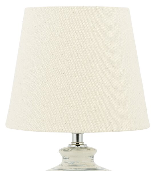 Stolná lampa modrá béžová keramický podstavec látkové tienidlo 35 cm nočná lampa moderný tradičný štýl obývačka spálňa