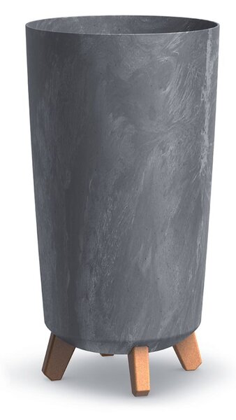 Kvetináč GRACIA TUBUS SLIM BETON EFFECT 23,9 cm marengo