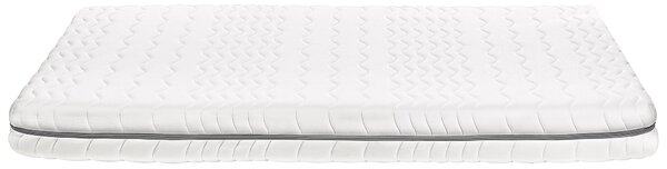 Matrac z pamäťovej peny biely so sivou polyester 160 x 200 cm na dvojlôžkovú posteľ so snímateľným poťahom