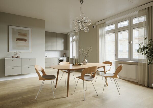 LD SEATING - Stolička LOTUS LT-02-H-2 s čalúneným sedadlom