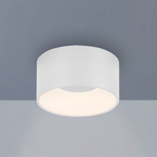 JUST LIGHT. GmbH Stropné LED svietidlo Tanika, biele, Ø 16 cm, stmievateľné, Biela / opálová, Obývacia izba / jedáleň, Keramický, Moderný, Závesné svietidlo