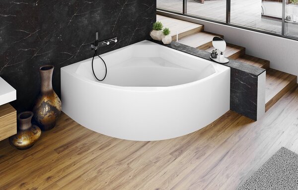 Polysan Polysan, CASCATA L MONOLITH obdĺžniková vaňa 180x80x60cm, kaskáda nerez, 73836ML.100