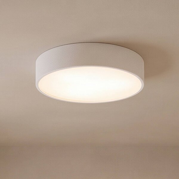 TEMAR LIGHTING Stropné svietidlo Cleo 400, IP54, Ø 40 cm biela, Biela / opálová, Obývacia izba / jedáleň, kov, Moderný, Závesné svietidlo