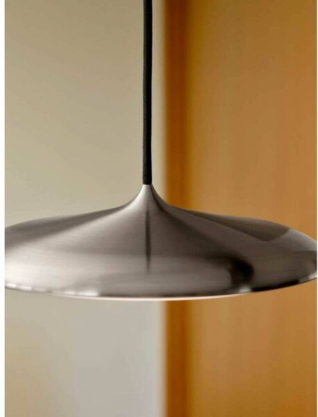 DFTP by Nordlux LED závesné svietidlo Artist, Ø 25 cm, v oceliovej farbe, z nehrdzavejúcej ocele, Hliník / sivá / zinok, Obývacia izba / jedáleň, Nehrdzavejúca oceľ, Škandinávsky, Závesné svietidlo