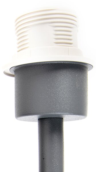 Moderná nástenná lampa tmavosivá 1-svetlo s vypínačom - Combi