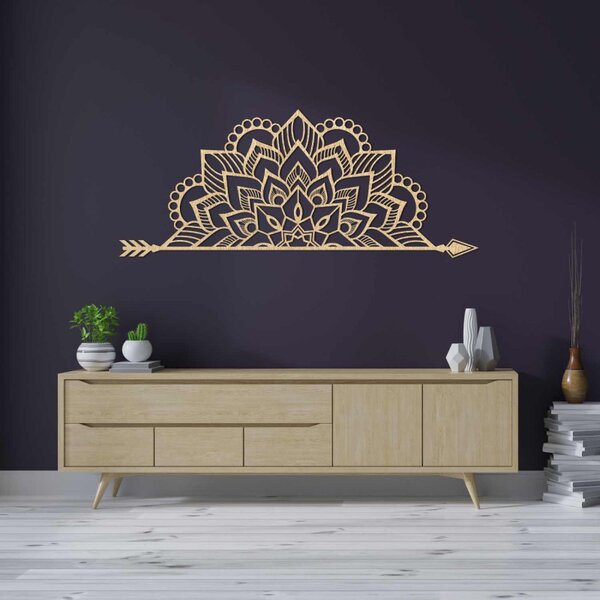 Drevená mandala na stenu – Elegantná dekorácia na strnu | SENTOP PR0492