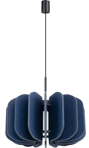 Sollux SL.1862 - Závesný luster na kábli MULA 1xE27/15W/230V, priemer 45 cm, modrá