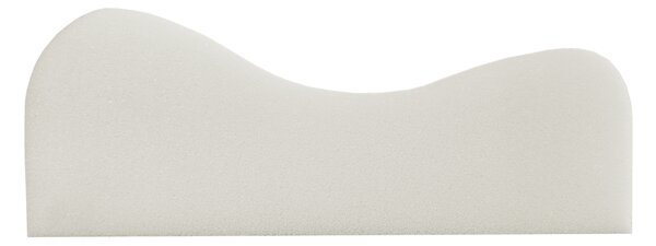 KONDELA Anatomický vankúš, pena, 50x31, biela ROMEDA