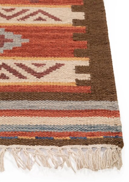 MOOD SELECTION Kelim Zohra Multicolour/Red - koberec